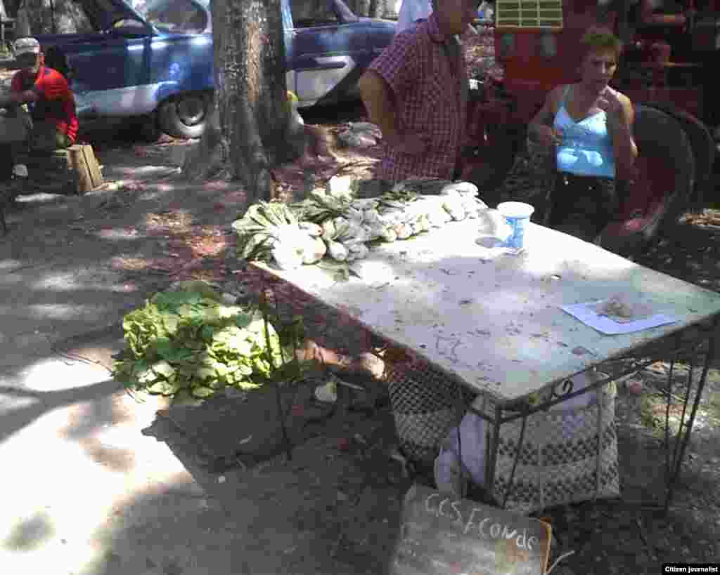 El reportero ciudadano de José R Borges recorre mercados privados de venta a la población en Cabaiguán, Sancti Spíritus.